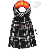 Heated Scarf for Women and Men With Portable Rechargeable Battery, Electric Neck Scarf for Cold Weather Winter