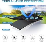 Velway Barbecue Cover Waterproof Heavy Duty 210D Oxford 117x66x117 cm view 3