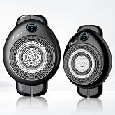 Electric Back Scrubber for Shower - Wall Mounted Exfoliating Brush, Hands-Free Automatic Body Scrubber, IPX7 Waterproof, 3-Speed Adjustment, 3 Replaceable Heads with Dry Brush (Black)