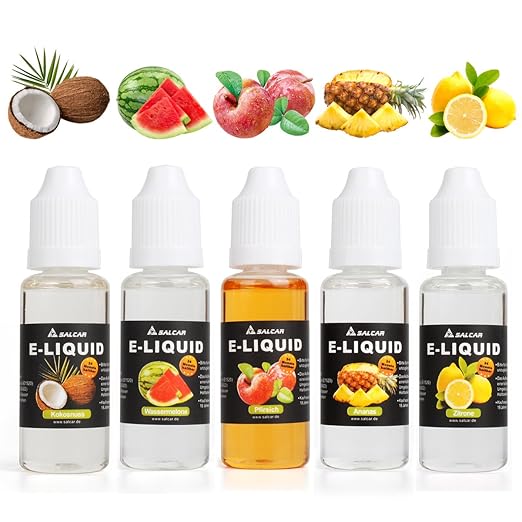 title=Salcar liquido, una confezione (5 flaconi da 20 ml) per sigarette