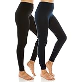 Ladies High Waist Fleece Leggings Regular & Plus