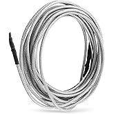 Walk-in Freezer Door Heater Cable 232" &ndash; Self-Regulating 120V Heating Cable for Cold Storage Doors &ndash; Anti-Frost Protection with 19.7" Lead Wire &ndash; Commercial Refrigeration
