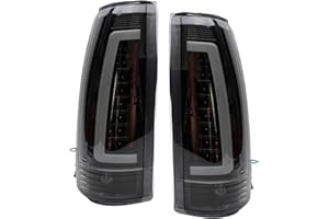 Tail Light Assembly Compatible With 1988-1999 Chevy GMC C/K Blazer Fullsize Tahoe Suburban Yukon Escalade Tube Driver And Pas