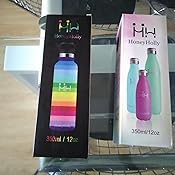 HoneyHolly Botella de Agua Acero Inoxidable sin BPA 350ml/500ml ...