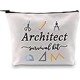 GJTIM Architecture Gifts Architecture Student Gift Architect Survival Kit Zipper Pouch Makeup Bag for Architects (Survival Kit Architect bag)