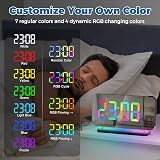 Sukeen Projection Alarm Clock 180° Rotatable Projector RGB Night Light FM Radio view 5