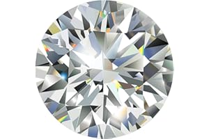 FILOCHE Moissanite Stone Loose D Colorless Round Brilliant Cut VVS1 Simulated Diamond Gemstones for Ring Pendant Jewelry Making, 0.3CT-4CT