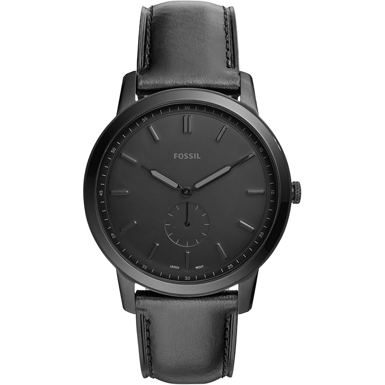 Bannon Multifunction Black Stainless Steel Watch, Black, Modern
