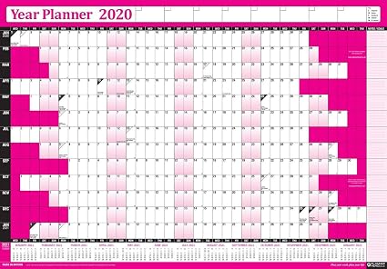 2020 Annuale Annual Casa Ufficio Muro Agenda Calendario Anno