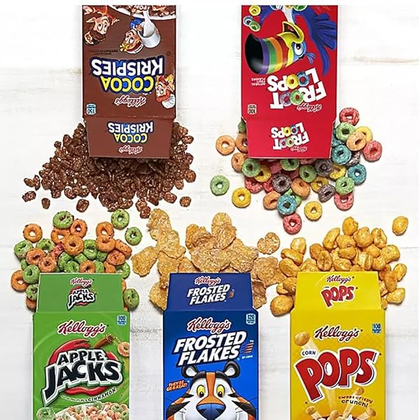 MINI CEREAL BOXES VARIETY PACK – SINGLE SERVE BREAKFAST CEREAL ASSORTMENT – CARE PACKAGE GIFT BOX (25 COUNT)