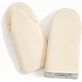 Caraway Oven Mitts - 100% Organic Cotton Oven Mitt - Double-Layer & Stain-Resistant Stitching - Safe Handling of Hot Kitchenware - Set of 2 - Cream