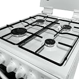 Igenix Statesman GTL50W Double Oven Gas Cooker 50cm White with Glass Lid view 6