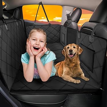 Backseat Cover For Dogs In Car, Dog Car Seat Cover For Back Seat, Dog