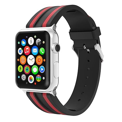 Amazon.com: TiMOVO Band for Apple Watch 38mm, Silicone ...