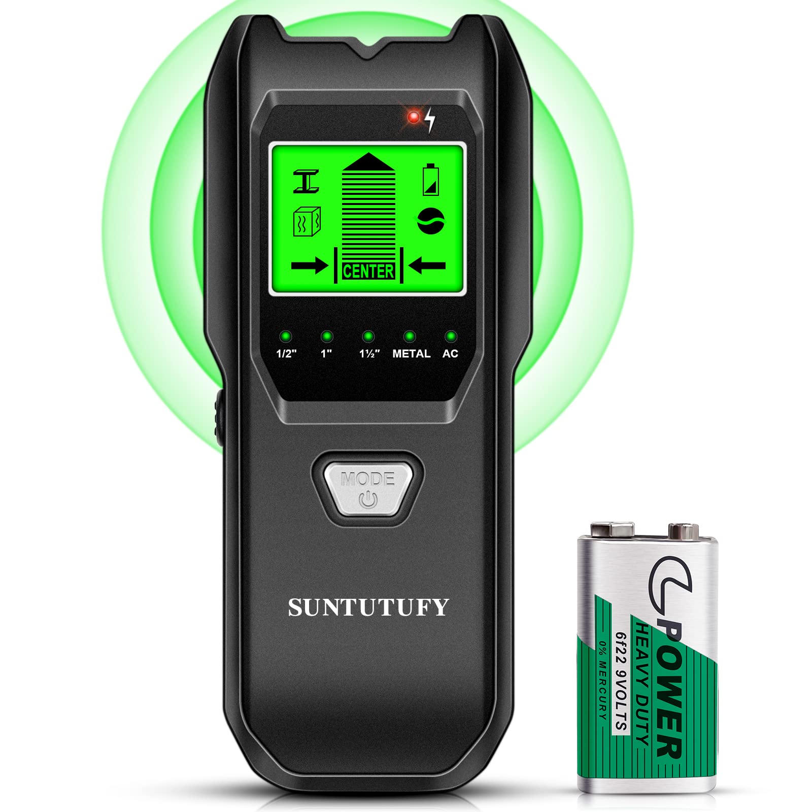 5-in-1 Stud Finder Wall Scanner with LCD Display | Detect Wood Studs, Metal, AC Wires & Center/Edge