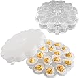 Chef Buddy Deviled Egg Tray, 1.875x10.875x10.875, Clear