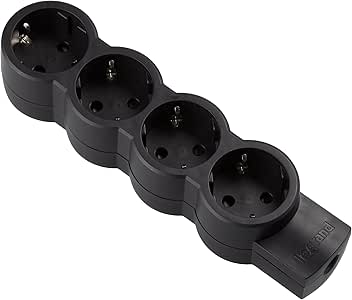 Legrand 695033 Regleta, Enchufes, 4 Tomas, Sin Cable, Negro: Amazon.es