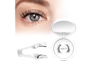 Higu clace Magnetic Eyelashes,1 Pairs Magnetic Lashes with Applicator, Reusable Magnetic Eyelashes Natural Look Wispy 3D Lash