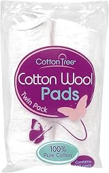 Cotton Tree 100% Pure Cotton Round Pads 120 Count White