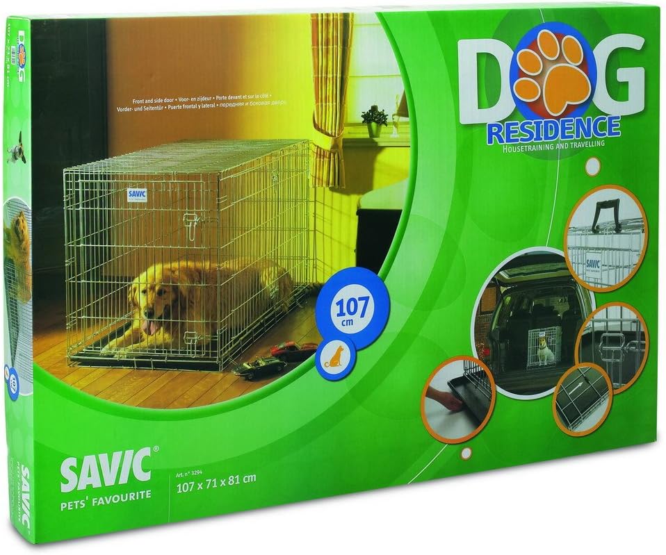 Savic Dog Residence 107 Cm Dog Crate Zinc Plated 107 X 71 X 81 Cm