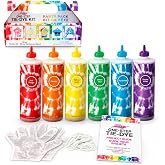 Tulip One-Step Tie-Dye Kit Extra Large Block Party 16 oz Easy Squeeze Bottles, All-in-1 Kit for Group Activity Tie-Dye, 6, Vibrant Colors