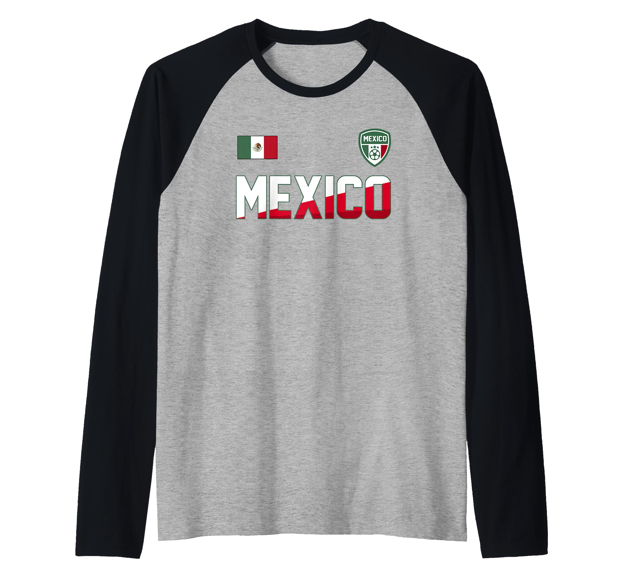 Trendy Mexico Sunrise Raglan Baseball Tee