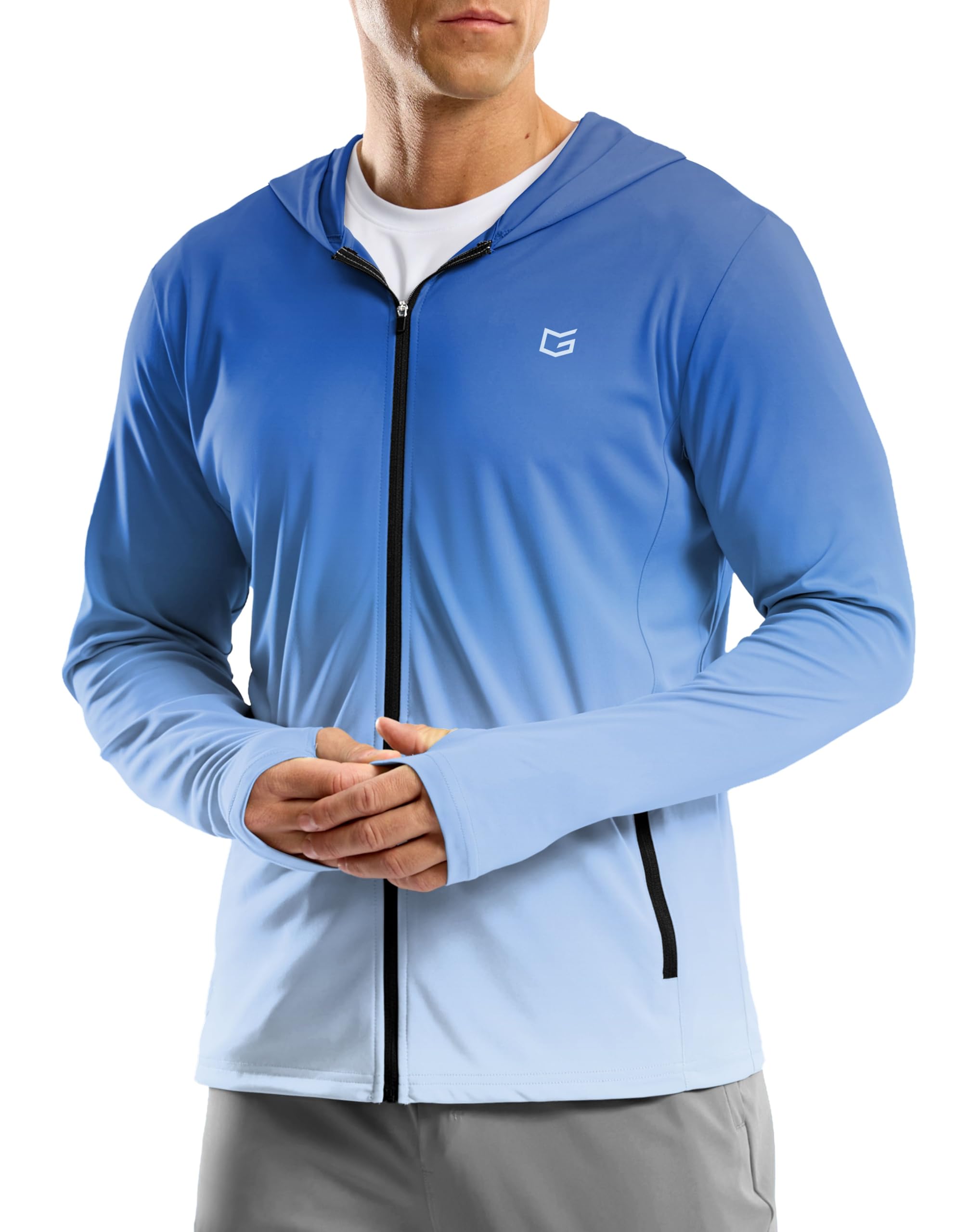 Men's UPF 50+ Sun Protection Hoodie Jacket