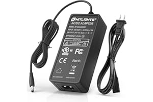 HitLights 24V 2.5A Power Supply Adapter 24 Volt 2.5 Amp 60W Class 2 Led Light Adapter Transformer, 100-240V AC to 24V DC 2.5A Converter LED Power Cord for LED Strip and Low Voltage Devices, UL-Listed