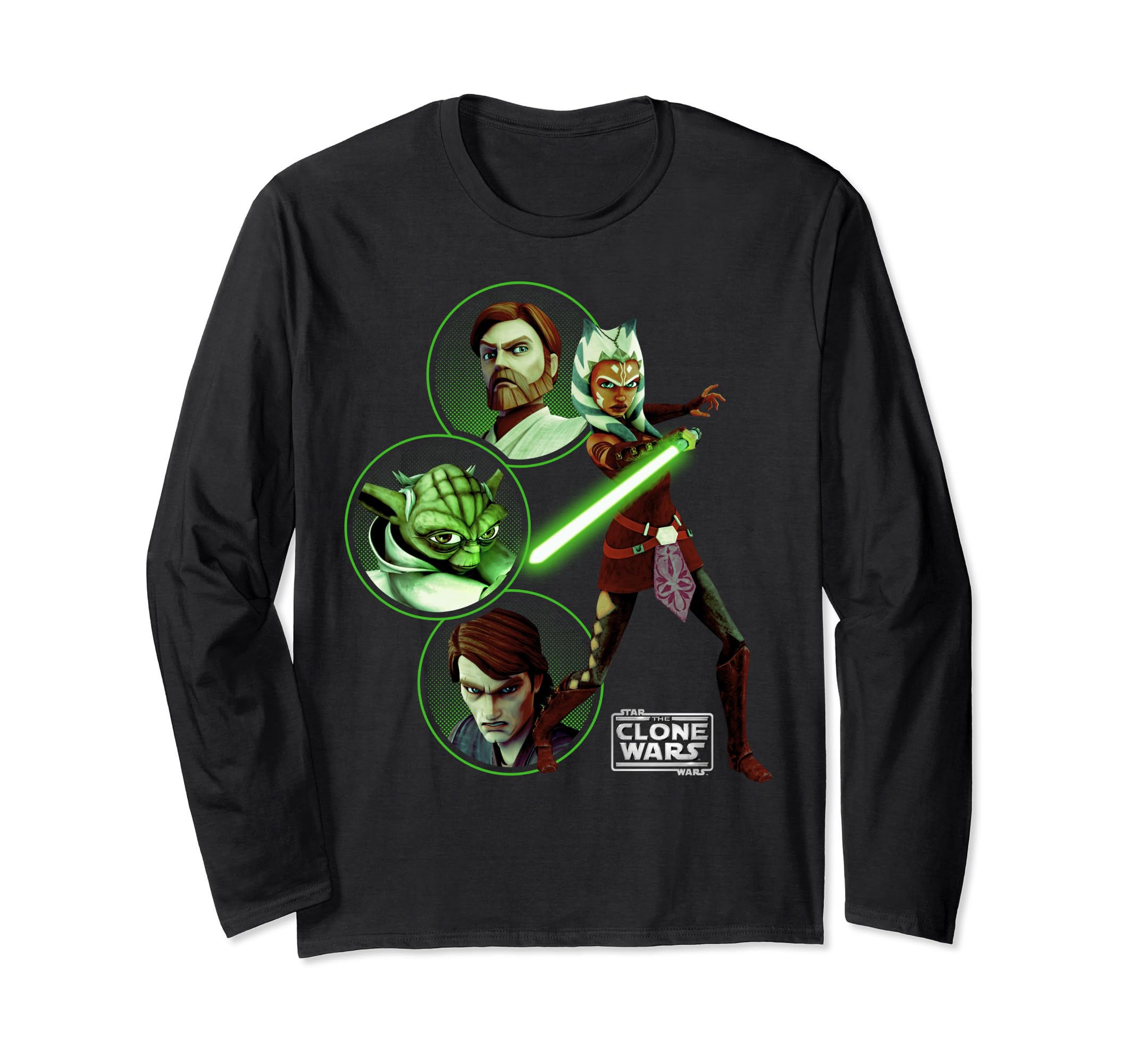 Star Wars: Clone Wars Light Side Group Shot Long Sleeve T-Shirt