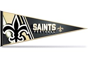 Rico Industries NFL Football New Orleans Saints Primary 12" x 30" Felt Wall Décor Pennant - Great for Home/Bed Room/Man Cave 