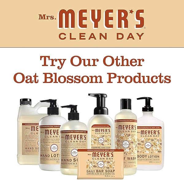 MRS. MEYER’S CLEAN DAY HAND SOAP, OAT BLOSSOM SCENT, 12.5 FL OZ BOTTLE