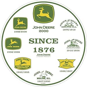 JOHN DEERE señal Redonda, Historia de Logos: Amazon.es: Hogar
