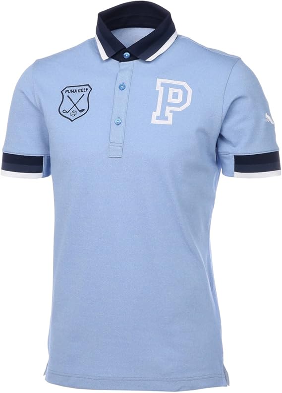 Amazon プーマ ゴルフウェア グラデーションリブ半袖ポロシャツ メンズ ネビュラス ブルー 03 日本 S 日本サイズs相当 ポロシャツ 通販
