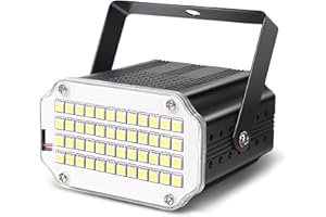 MAD OWL 48Led Strobe Light Evictor Strobe Light for Halloween Mini Strobe Light Halloween Strobe Lights for Room Strobe Party Light Flashing Lights for Party