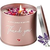 Hithespo Thank You Gifts for Women Men Candle Gifts, 9oz Lavender Thank You Candle for Teachers, Coaches, Pastors, Coworkers, Nurse, Boss, Appreciation Gift for Baby Shower, Wedding