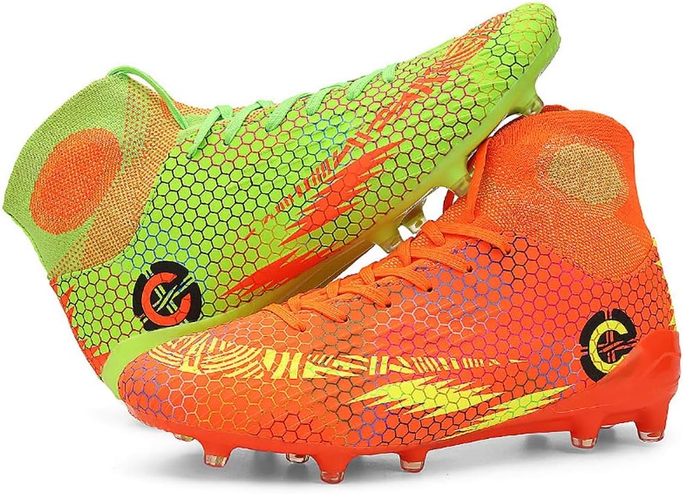 boys gold football cleats