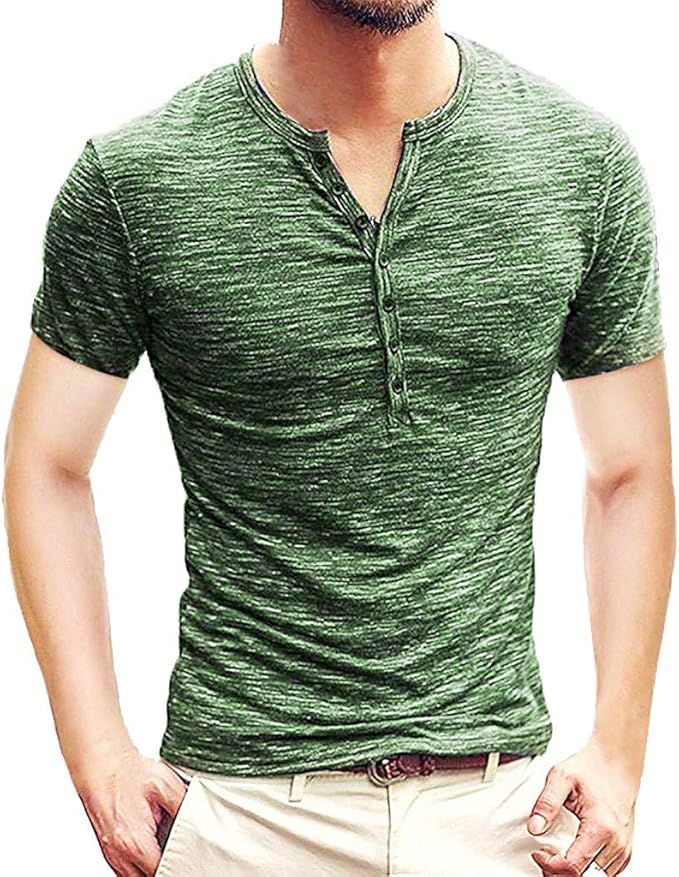 t shirt con bottoni uomo