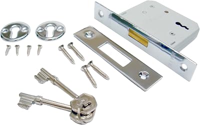 ERA 472-61 2.5-inch Chrome 3 Lever Mortice Deadlock 64mm