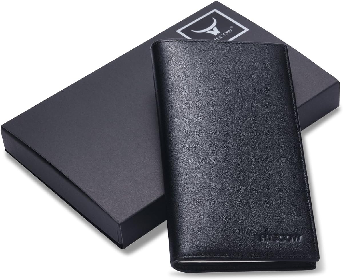 HISCOW Minimalist Checkbook Cover - Full Grain Leather at  Women’s Clothing store