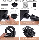 GIONAR Catch Basin Drain Kit Downspout Extension Flexible Hose for Lawn Cement view 4
