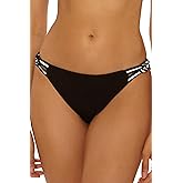 Trina Turk Womens Triumph Braid Hipster Bikini Bottom, Cheeky Coverage, Swimwear Separates for Women