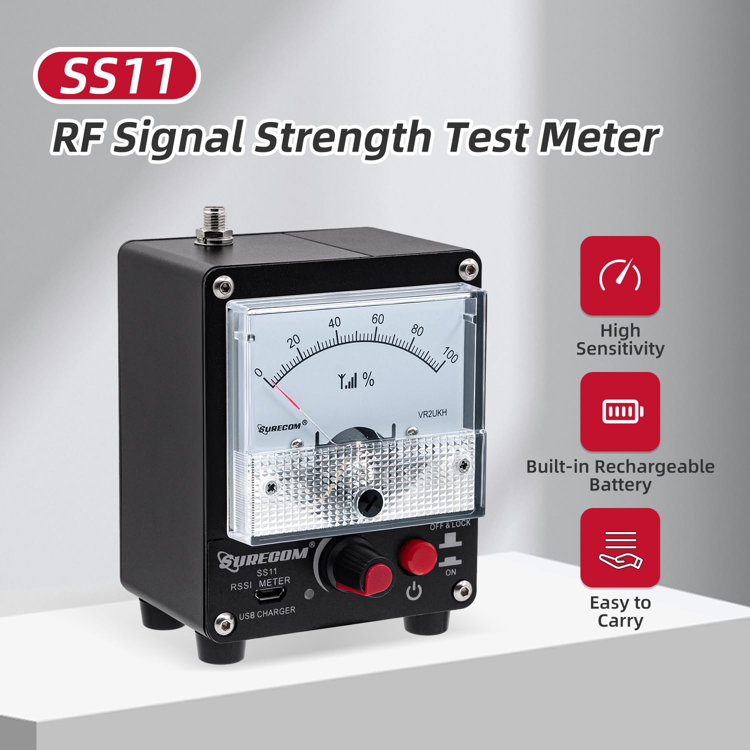 Mua Mcbazel Surecom SS11 Portable Field Strength Power Test Meter RF ...