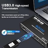 ROFAVEZCO 2-Port HDMI USB 3.0 KVM Switch 4K 60Hz HDR HDCP2.2 Remote Hotkey view 4
