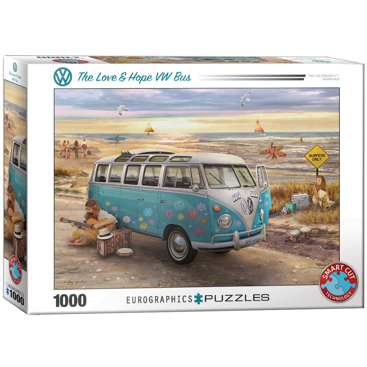 Eurographics 6000-5310 The Love and Hope VW Bus Puzzle (1000-Piece)