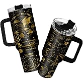 34HD Dragon Wings Book Tumbler 40 oz with Handle and Straw, Violent Little Thing Dragons Vacuum Insulated Travel Coffee Mug, Bookish Items to Men & Women, Birthday Gifts for Book Lovers and Readers