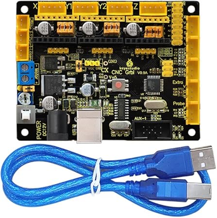 Keyestudio Cnc Shield Grbl V0 9 Driver Microcontroller Board Usb Cable Kit For Arduino Laser Engraving Cutters Electronic Programming Amazon Ca Electronics