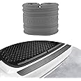 Ziciner Car Rear Bumper Protector Guard, Auto Anti-Scratch Collosion Rubber Trunk Door Entry Guards, Non-Slip Vehicle Bumper Protection Strip, Fit for Most Cars, Vans (35"x2.7", Grey Sport)