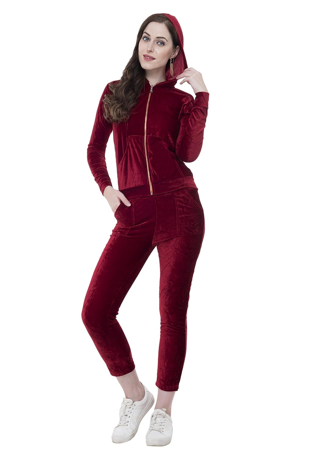Buy LimeScotch Women's Velvet Tracksuit at Amazon.in