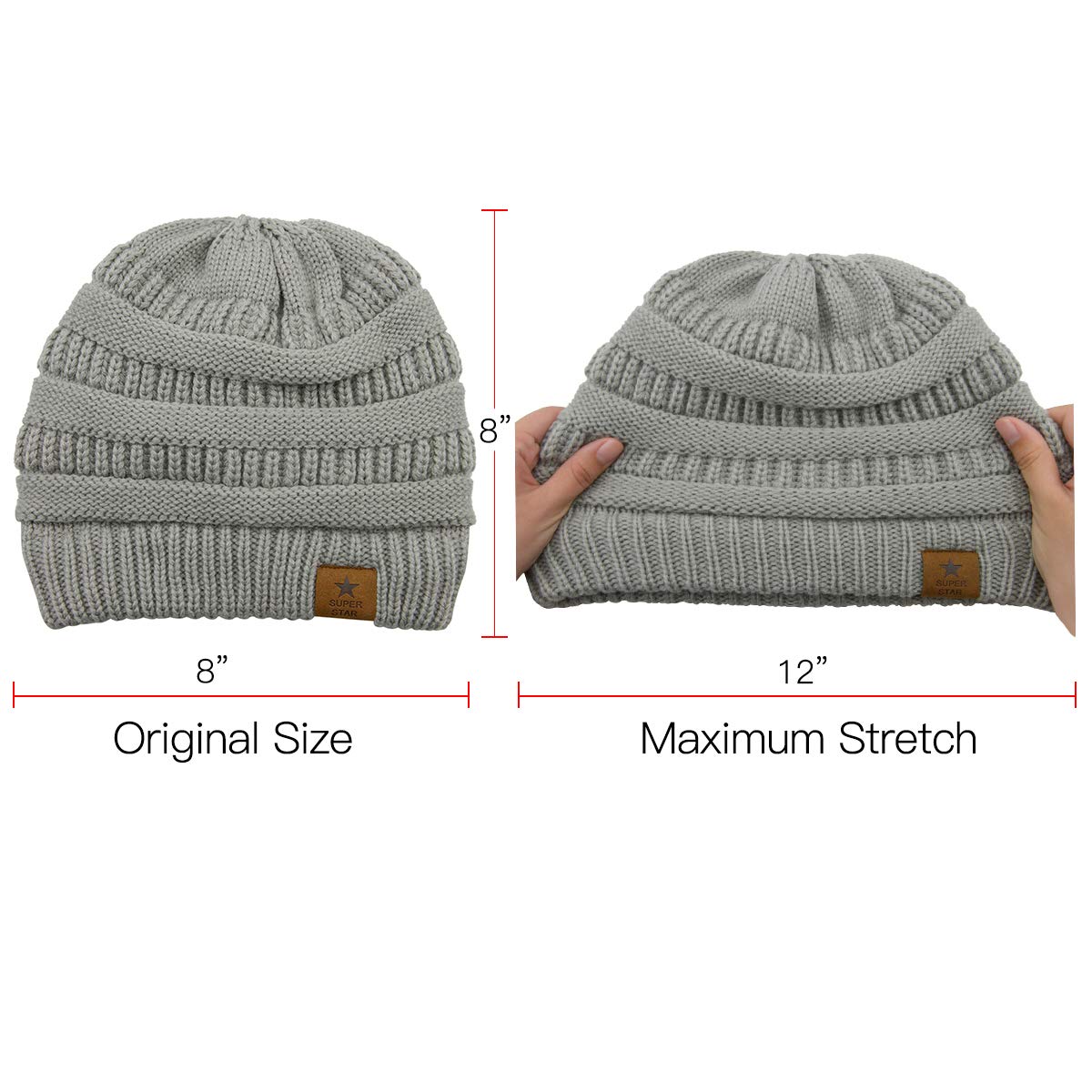 fleece lined baby hat