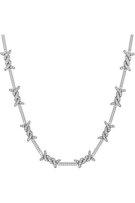 Diamond Barbed Wire Necklace 2025